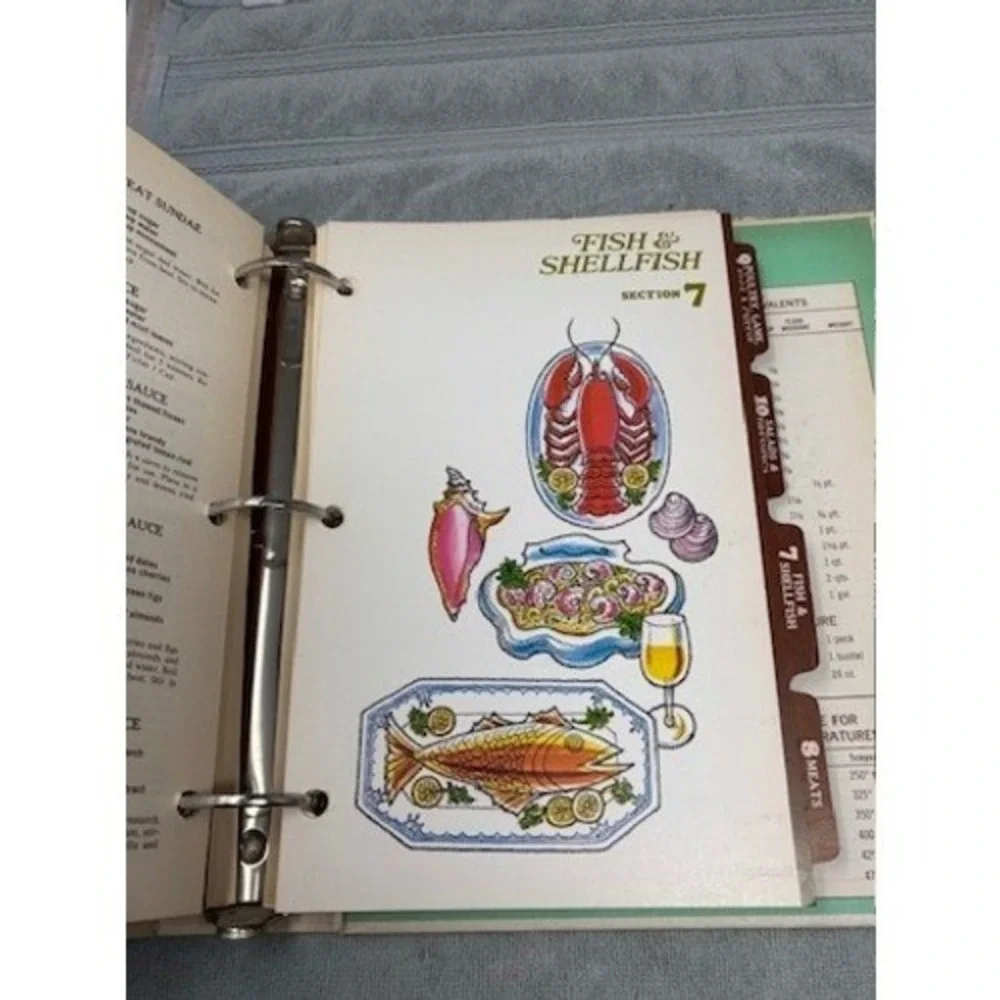 Vintage‎ Arizona Homemakers Cookbook Ring Bound Illustrated Tabbed Dividers